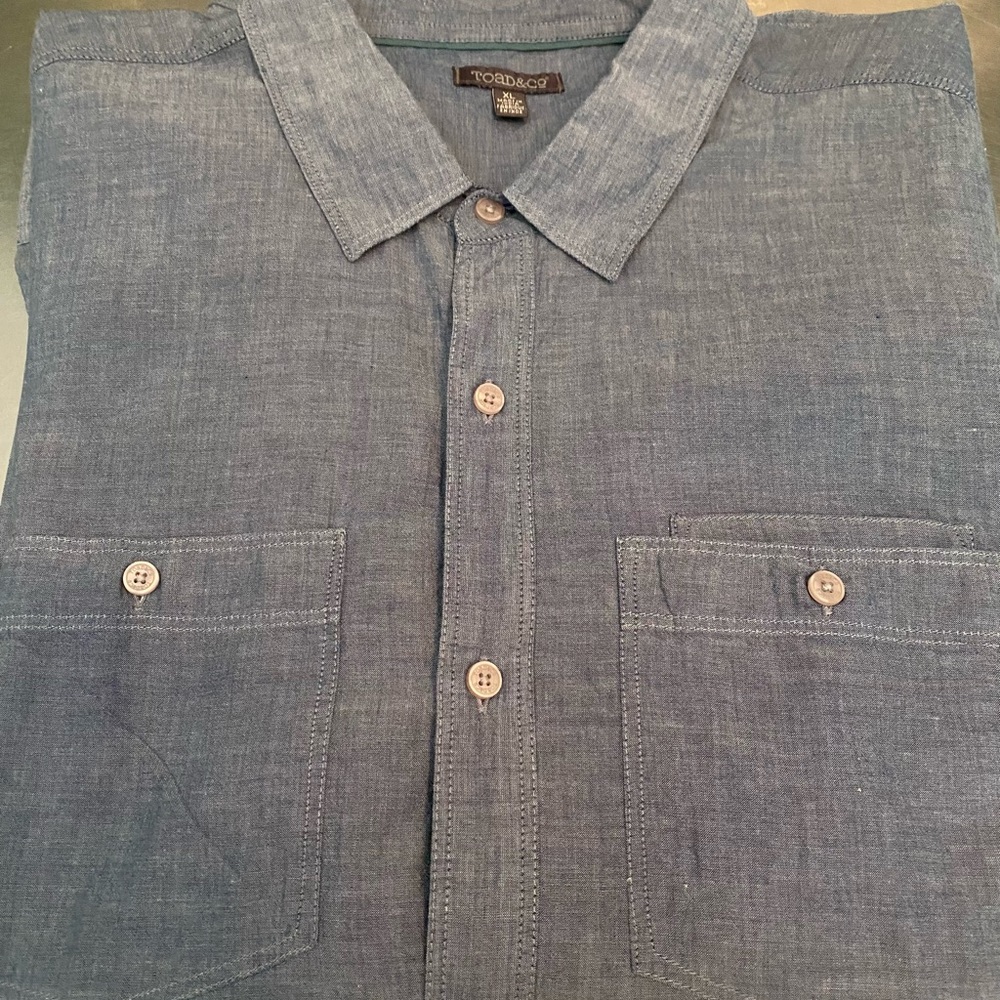 Toad & Co. Chambray Shirt XL worn once